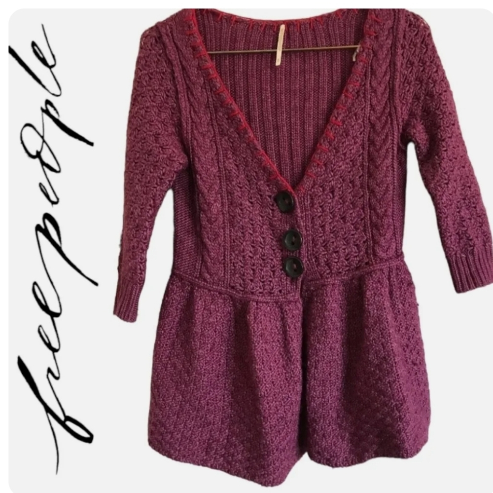 NWOT cute Free People cardigan.